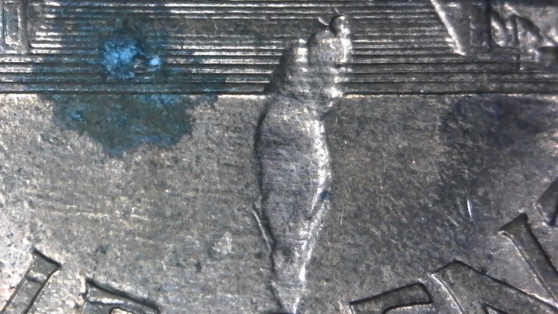 1997-P-Lincoln-Memorial-Cent-With-Huge-Struck-Through-Found-CRH!-Not-PSD!